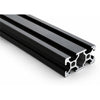 Alu-Nutprofil 20 × 40 mm · Nut 6 Typ B · Schwarz eloxiert · Pack 12 oder 24 m