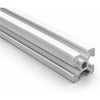 Alu-Nutprofil 20 × 20 mm · Nut 6 Typ B · Silber eloxiert · Pack 12 oder 24 m