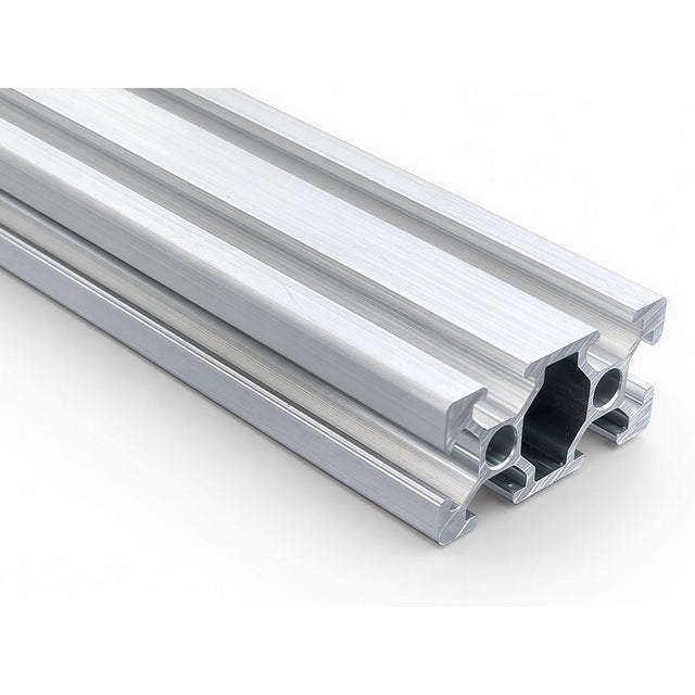 Alu-Nutprofil 20 × 40 mm · Nut 6 Typ B · Silber eloxiert · Pack 12 oder 24 m