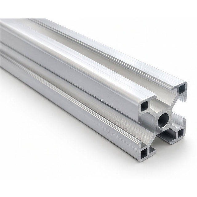 Alu-Nutprofil 30 × 30 mm · Nut 8 Typ B · Silber eloxiert · Pack 12 oder 24 m