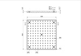 Optical Breadboard / Aufspannplatte /Gewinderasterplatte 300x300x12,7mm - Gebert & Weschka